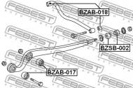 BZSB-002 FEBEST - GUMA DRĄŻKA REAKCYJNEGO MERCEDES BENZ G-CLASS 463 1992-2018