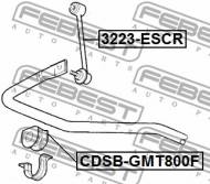 CDSB-GMT800F FEBEST - GUMA STAB. CADILLAC ESCALADE (4WD) 1997- EU