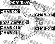 CHAB-010 FEBEST - TULEJA TYLNEGO DRĄŻKA CHEVROLET CAPTIVA 2010- EU