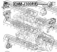 CHM-J300RR FEBEST - PODUSZKA SILNIKA TYLNA BUICK VERANO 2012- EU