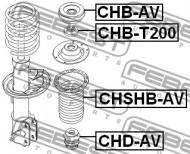 CHSHB-AV FEBEST - OSŁONA AMORTYZATORA PRZEDNIEGO CHEVROLET AVEO SEDAN 2004-200