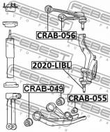 CRAB-049 FEBEST - TULEJA PRZEDNIA WAHACZA DOLNEGO PRZÓD JEEP GRAND CHEROKEE II