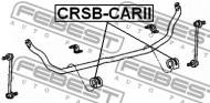 CRSB-CARII FEBEST - GUMA STAB. PRZÓD D25.6 CHRYSLER VOYAGER III 1996-2000