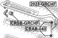 CRSB-GRCHF FEBEST - GUMA STAB. PRZÓD D33.5 JEEP GRAND CHEROKEE III 2004-2010
