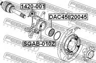 DAC45820045 FEBEST - ŁOŻYSKA KOŁA TYŁ SSANG YONG REXTON 2001-2013