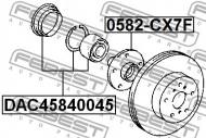 DAC45840045 FEBEST - ŁOŻYSKA KOŁA PRZÓD REPERATURKA TOYOTA CAMRY (JPP) ACV30,MCV3