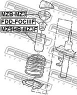 FDD-FOCIIIF FEBEST - ODBÓJ AMORTYZATORA PRZÓD FORD FOCUS CB8 2011- EU