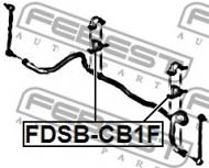 FDSB-CB1F FEBEST - GUMA STAB. PRZÓD D21.6 FORD FIESTA CB1 2008- EU