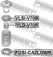 FDSI-CA2LOWR FEBEST - PODKŁADKA SPRĘŻYNY DÓŁ FORD MONDEO CA2 2007-2014 EU