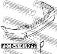 FECB-N16UKPR FEBEST - ZAŚLEPKA HAKA ZDERZAKA TYŁ NISSAN ALMERA UK MAKE N16E 2000.0