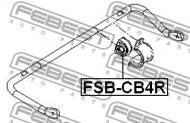 FSB-CB4R FEBEST - GUMA STAB. TYŁ D15 FORD FOCUS CB4 2008-2011 EU