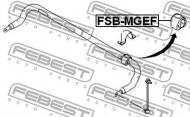 FSB-MGEF FEBEST - GUMA STAB. PRZÓD D19 FORD MONDEO GE 2000-2007 EU