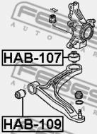 HAB-109 FEBEST - TULEJA PRZEDNIA WAHACZA GÓRNEGO PRZÓD HONDA RIDGELINE YK1 20