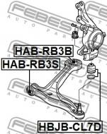 HAB-RB3B FEBEST - TULEJA TYLNA WAHACZA DOLNEGO PRZÓD HONDA ODYSSEY RL3 2005-20