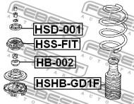 HB-002 FEBEST - ŁOŻYSKO MOCOWANIA AMORTYZATORA PRZÓD HONDA FIT ALMAS GD1 200