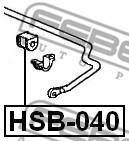 HSB-040 FEBEST - GUMA STAB. TYŁ D14 HONDA CR-V RD5 2002-2006 EU