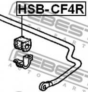 HSB-CF4R FEBEST - GUMA STAB. TYŁ D15 HONDA ACCORD 4D CF3 JP
