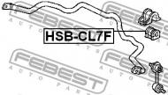 HSB-CL7F FEBEST - GUMA STAB. PRZÓD D26.5 HONDA ACCORD CL9 2003-2008 EU