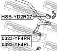 HSB-YD2R27 FEBEST - GUMA STAB. TYŁ D27.2 ACURA MDX YD2 2007- US