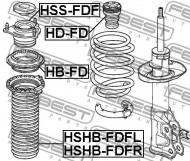 HSHB-FDFR FEBEST - OSŁONA AMORTYZATORA PRZEDNIEGO HONDA CIVIC 4D FD1 2006-2014