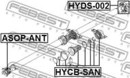 HYDS-002 FEBEST - SPRZĘGŁO PRZEGUBOWEGO CARDANA HYUNDAI IX35/TUCSON 10 2009-20