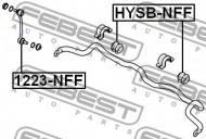 HYSB-NFF FEBEST - GUMA STAB. PRZÓD D26.8 HYUNDAI SANTA FE 10 (2010-) GEN