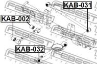 KAB-031 FEBEST - TULEJA DRĄŻKA POPRZECZNEGO TYŁ KIA MES:CARNIVAL (19980615-20