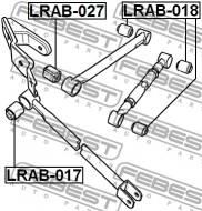 LRAB-018 FEBEST - TULEJA WAHACZA TYLNEGO LAND ROVER FREELANDER I 1996-2006