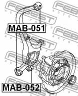 MAB-052 FEBEST - TULEJA TYLNEGO ZAWIESZENIA MITSUBISHI LEGNUM EA,EC 1996.06-2