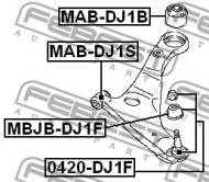 MAB-DJ1B FEBEST - TULEJA TYLNA WAHACZA DOLNEGO PRZÓD MITSUBISHI GALANT DJ1,3A