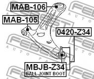 MBJB-Z34 FEBEST - TULEJA BELKI TYŁ 