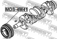 MDS-4M41 FEBEST - KOŁO PASOWE WAŁU KORBOWEGO 4M41 MITSUBISHI PAJERO/MONTERO<LO