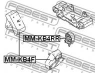 MM-KB4RR FEBEST - PODUSZKA SILNIKA TYLNA MT MITSUBISHI PAJERO/MONTERO SPORT KH