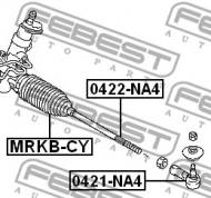 MRKB-CY FEBEST - OSŁONA PRZEKŁADNI KIER.1 KPL.+OBEJMY MITSUBISHI LANCER CY,CZ