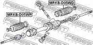 MRKB-D05WP FEBEST - OSŁONA PRZEKŁADNI KIER.PRAWA MITSUBISHI GALANT SIGMA E10 198