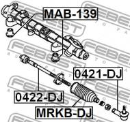 MRKB-DJ FEBEST - OSŁONA PRZEKŁADNI KIEROWNICZEJ MITSUBISHI GALANT DJ1,3A 2003