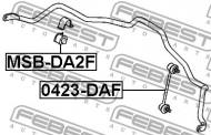 MSB-DA2F FEBEST - GUMA STAB. PRZÓD D16 MITSUBISHI CARISMA DA1-6A 1995.05-2003.