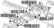 MSB-K961 FEBEST - PODUSZKA MITSUBISHI CHALLENGER K90 1996.05-2001.08 JPN