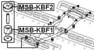 MSB-KBF2 FEBEST - PODUSZKA MITSUBISHI PAJERO/MONTERO SPORT KH0 2008.07-2013.01