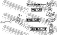 MSB-NA4F FEBEST - GUMA STAB. PRZÓD D24 MITSUBISHI GRANDIS NA4W/NA8W 2003-2009