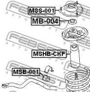 MSHB-CKF FEBEST - OSŁONA+ODBOJNIK AMORT.PRZEDNIEGO/1 STR. MITSUBISHI LANCER/MI