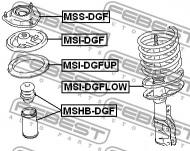 MSHB-DGF FEBEST - OSŁONA AMORTYZATORA PRZEDNIEGO MITSUBISHI CARISMA DA1-6A 199