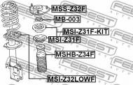 MSI-Z31F-KIT FEBEST - PODKŁADKA SPRĘŻYNY MITSUBISHI COLT Z32A/Z34A/Z36A/Z37A/Z38A/