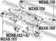 MZAB-161 FEBEST - TULEJA TYLNEJ BELKI MAZDA CX-5 KE 2011-2012 EU