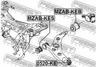 MZAB-KES FEBEST - TULEJA PRZEDNIA WAHACZA GÓRNEGO PRZÓD MAZDA CX-5 KE 2011-201