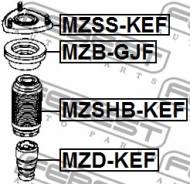 MZB-GJF FEBEST - ŁOŻYSKO MOCOWANIA AMORTYZATORA PRZÓD MAZDA CX-5 KE 2011-2012