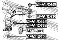 MZD-001 FEBEST - ODBÓJ AMORTYZATORA TYŁ MAZDA 6 WAGON GY 2002-2005 EU