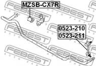 MZSB-CX7R FEBEST - GUMA STAB. TYŁ D18 MAZDA CX-7 ER 2007-2009 EU