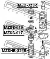 MZSHB-323R FEBEST - OSŁONA AMORT TYLNEGO B/ODBOJU MAZDA FAMILIA BJ 1998-2000 JP