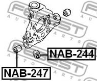 NAB-247 FEBEST - TULEJA TYLNEGO ZAWIESZENIA NISSAN TEANA J31 2006.04-2008.02